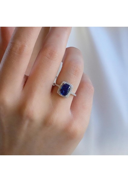 Tanzanit Icecut Taşlı Gümüş Set fırsatları