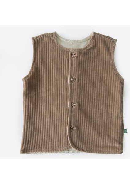 Organik Dosse Yelek Bej