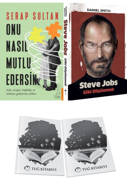 Onu Nasıl Mutlu Edersin ve Steve Jobs Gibi Düşünmek + Hediyeli