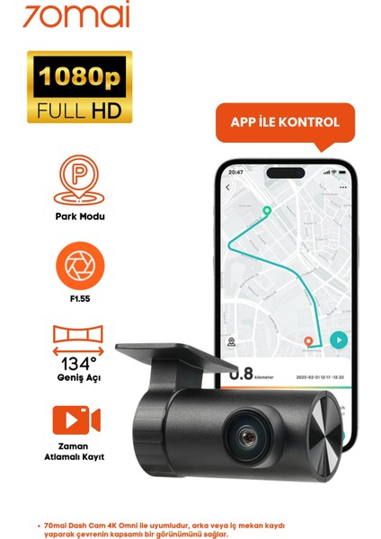 Yeni HDR Arka Kamera RC14, 1080P, Sadece X800 ile Uyumlu Geri Görüş Kamerası