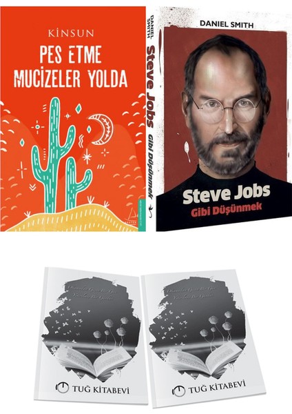 Pes Etme Mucizeler Yolda ve Steve Jobs Gibi Düşünmek + Hediyeli