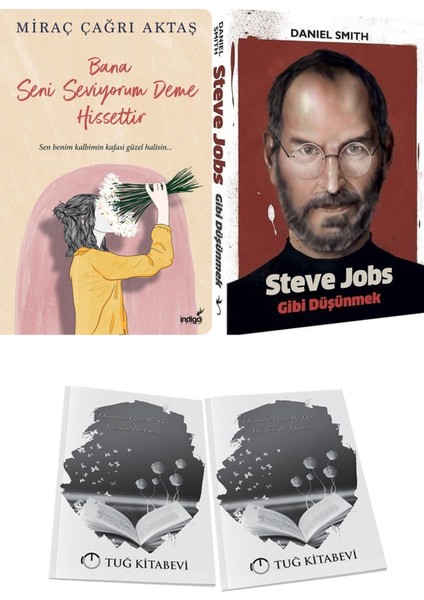 Bana Seni Seviyorum Deme Hissettir ve Steve Jobs Gibi Düşünmek + Hediyeli