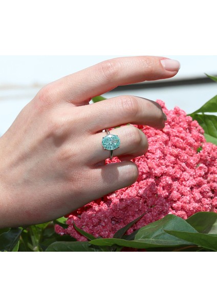 Sky Red Collection Turmalin Creatif Gümüş Yüzük