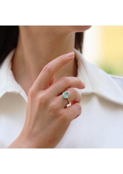 Sky Red Collection Turmalin Creatif Gümüş Yüzük modelleri