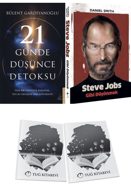 21 Günde Düşünce Detoksu ve Steve Jobs Gibi Düşünmek + Hediyeli