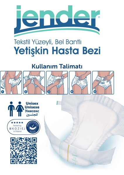 Bel Bantlı Hasta Bezi XXL 20'li 3 Paket