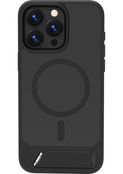 iPhone 15 Pro Kickstand Tpu + Pc Telefon Kılıfı Magsafe ile Uyumlu (Yurt Dışından)