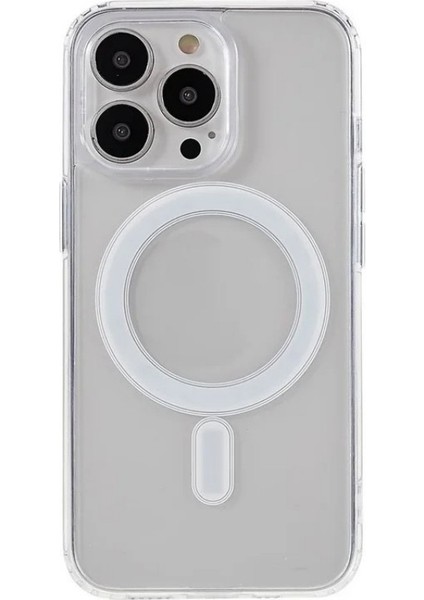 iPhone 15 Pro Max Şeffaf Kılıf Telefon Kılıfı Magsafe ile Uyumlu (Yurt Dışından)