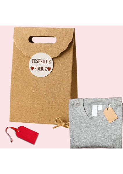 El Geçme Kraft Çanta, Hediye, Alışveriş, Butik, Parti ve Paketleme Çantası, 25X32 Cm, 10 Adet fırsatları