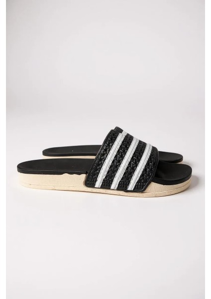 Alb 15054 Günlük Erkek Plaj Havuz Bahçe Yazlık Sokak Çizgili Terlik fiyatları