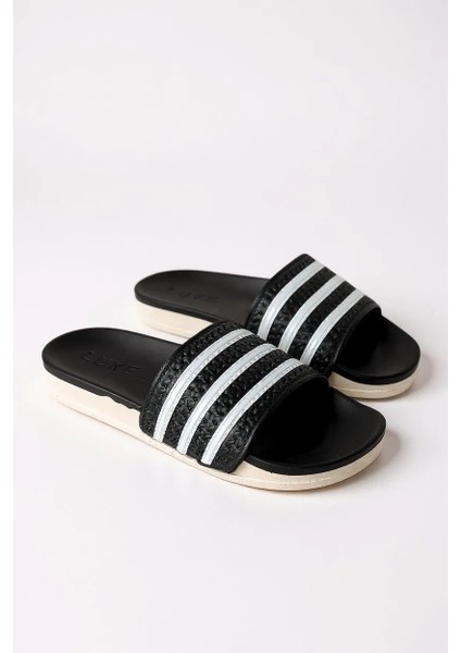 Alb 15054 Günlük Erkek Plaj Havuz Bahçe Yazlık Sokak Çizgili Terlik modelleri