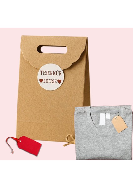 El Geçme Kraft Çanta, Hediye, Alışveriş, Butik, Parti ve Paketleme Çantası, 30X40X14 Cm, 10 Adet fırsatları