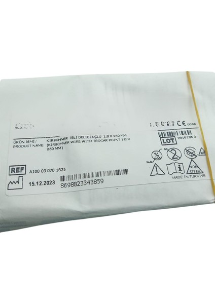 Kirschner Teli Delici Uçlu 1,8X250MM Steril Paketli Cerrahi Eğitim ve Uygulama Materyali fiyatları