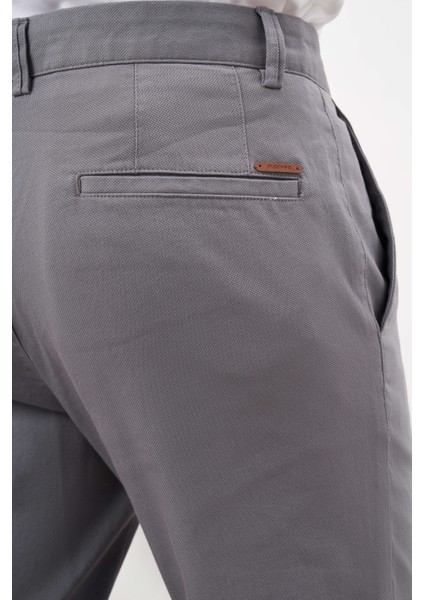 Erkek Gri Yazlık Pamuk Yan Cep Slim Fit Chino Pantolon fırsatları
