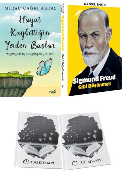 Hayat Kaybettiğin Yerden Başlar ve Sigmund Freud Gibi Düşünmek + Hediyeli