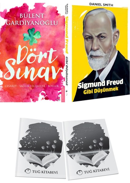 Dört Sınav: Cesaret-Sağlık-Ilişkiler-Bolluk ve Sigmund Freud Gibi Düşünmek + Hediyeli