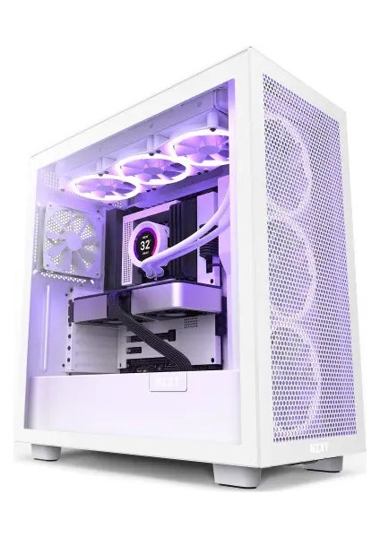 CM-H71FW-01 H Series H710i v1 2022 Flow Edition ATX Mid Tower Beyaz Bilgisayar Kasası fiyatları