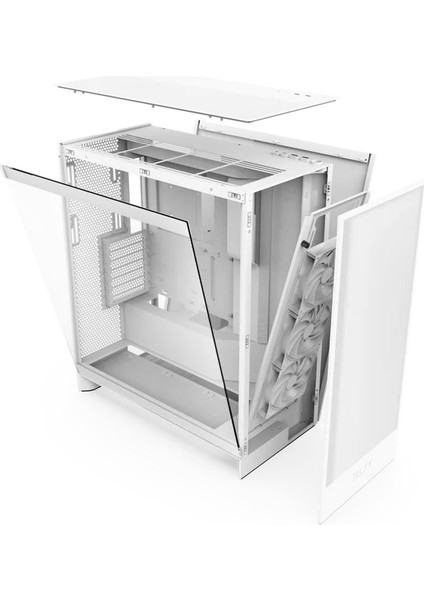 CM-H71FW-01 H Series H710i v1 2022 Flow Edition ATX Mid Tower Beyaz Bilgisayar Kasası fırsatları