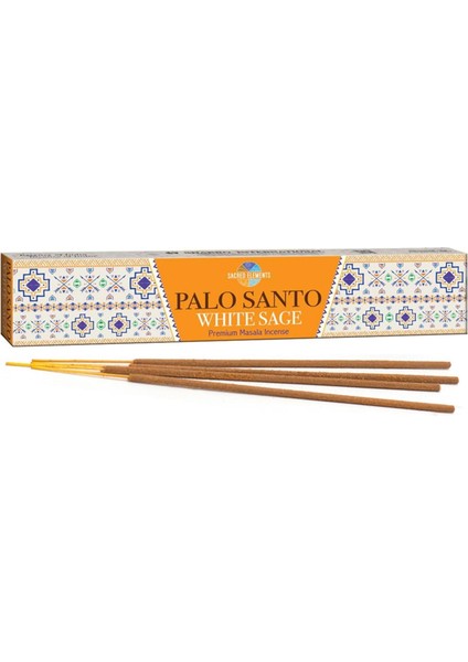 Make It Easier Sacred Elements Premium Masala Tütsü || Palo Santo & White Sage (Palo Santo & Adaçayı)