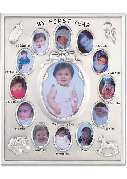 Frames Silver Plated My First Year Picture Frame
