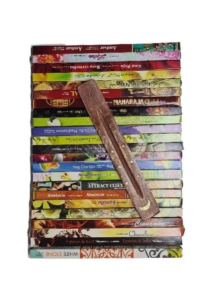 Box 175 Adet 25 Kutu Farklı Aroma Organik Tütsü + Tik Ağacı Tütsü Tahtası Seti - Doğal, Ithal Tütsü Bulunmaktadır fiyatları
