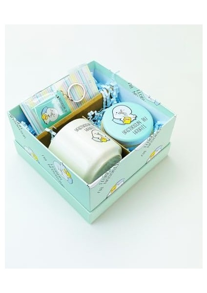 Yaşıyosun Bu Hayatı Tasarımlı Kutulu Hediye Seti fiyatları