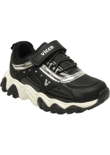 346.F25K.210 Dream Filet Siyah-Beyaz Çocuk Spor Ayakkabı