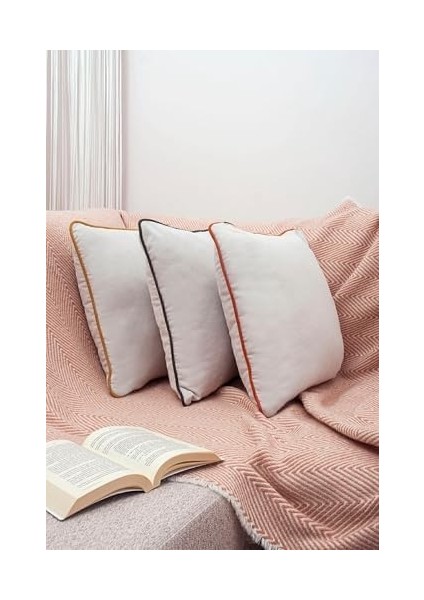 Renk Seçenekli Yeşil Biyeli Açık Gri Kırlent Kılıfı Dekoratif Düz Sade Punch Panoroma Panbiy Gri Yeşil 45X45 modelleri