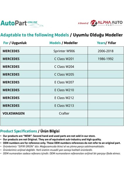 Mercedes E Class W207, W210, W212, W213 Için Debriyaj Pedal Lastiği fiyatları
