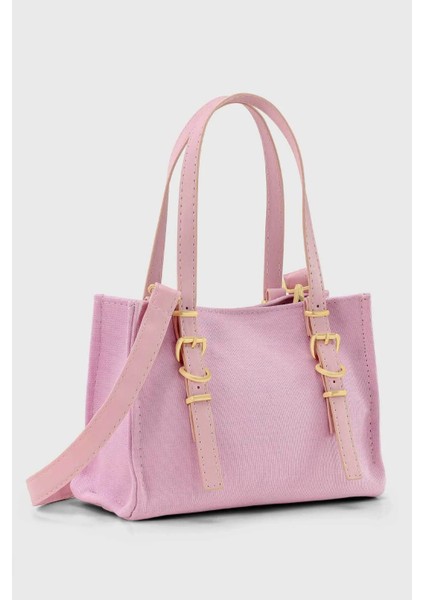 Kadın Kanvas Pembe Tote El Ve Omuz Çanta 267