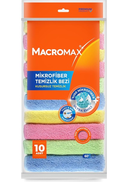 Rengarenk Mikrofiber Bez Mutfak Banyo X10 Avantaj Paket