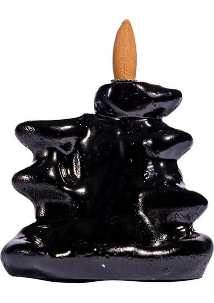 Home Geri Akışlı Mistik Sisyphos (Kaya) Şelale Tütsülük Black Backflow+2 Konik Lavanta Tütsü Hediye, Görsel Şölen, Duman Akışlı, Metidasyon, Yoga, Ofis, Ev, Spa Dekorasyon