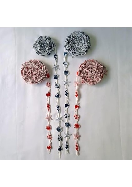 Kabukları Motifli Şerit Nakış Modeli | Nakış Aksesuar (Kırmızı) modelleri