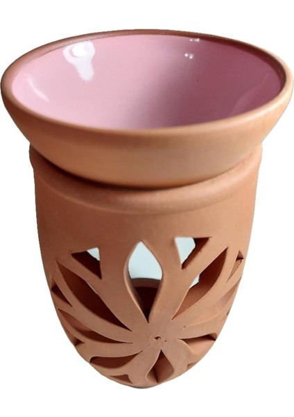 Gift Tealight Mum El Yapımı Çömlek Tütsülük Buhurdanlık - Dekorasyon