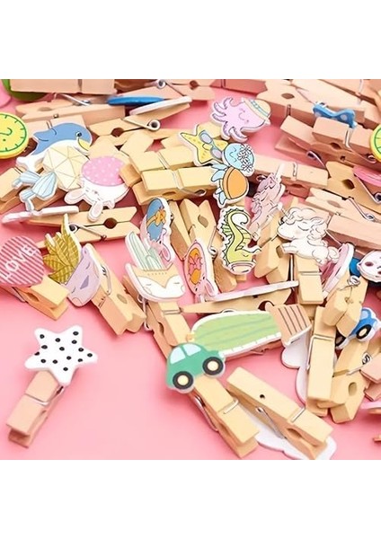 Ahşap Mandallar, Süsleme ve Fotoğraf Için, 10 Adet Veya 20 Adet, Ip Ile Birlikte (10, Ahşap Mandal) fiyatları