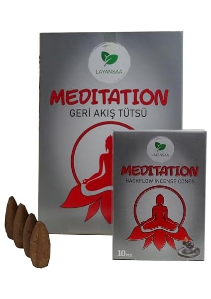 Meditasyon/meditation Arınma Özel Aromalı Special Collection Geri Akış Normal Boy Backflow Hd Meditasyon/meditation Özel Aromalı Cones Konik Tütsü Paket 10 Adet modelleri