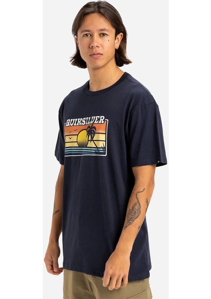 Sun Faded Ss Dark Navy Tişört