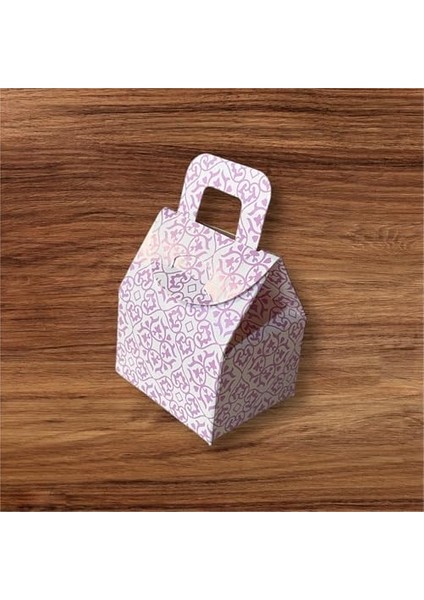 Çanta Kalp Desenli Kutu Şeker Kutusu Kına Kutusu Lokum Kutusu 25 Adet fiyatları