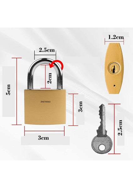Zhltools 30MM Dolap Çanta Bavul Kilidi Asma Kilit modelleri
