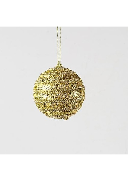 Simli Yılbaşı Topu 3'lü Paket Dore 8x8 Cm. fiyatları