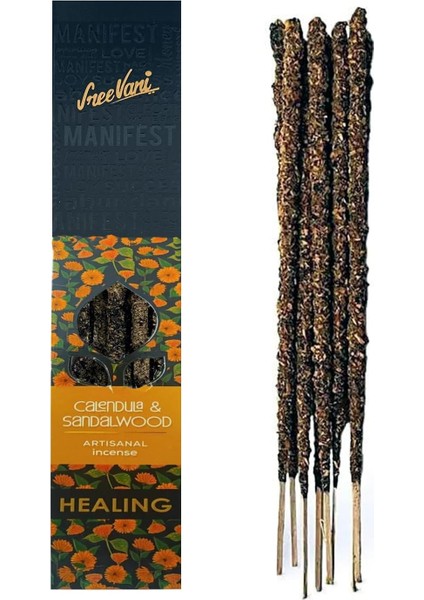 Doğal Manifest Tütsüsü || Pure & Natural Artisanal Manifesting Incense (Calendula & Sandalwood)