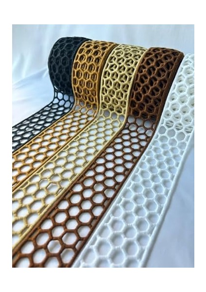 Petek Tasarımlı Dekoratif Şerit Aksesuarı (Beyaz) fiyatları