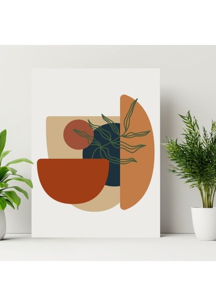 Retro Home Çiçek Tasarımlı 30X40 Kanvas Tablo Duvar Tablosu