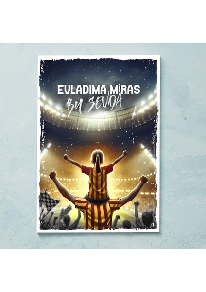 Kırmızı Taraftarlara Özel Kanvas Tablo 30X40 cm