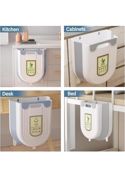 Katlanabilir Körüklü Mutfak Dolap Içi Çöp Kovası - 20KG Taşıma Kapasiteli, Kompakt ve Dayanıklı Atık Kutusu, Kolay Montajlı Plastik Çöp Kovası, Pratik ve Hijyenik Kullanım, 13X22X25 cm modelleri