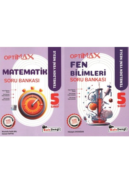 Kafadengi 2026 5. Sınıf Matematik Fen Bilimleri Optimax Soru Seti 2 Kitap
