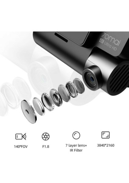 Dash Cam A800s-1 Set Araç İçi Kamera + RC06 modelleri