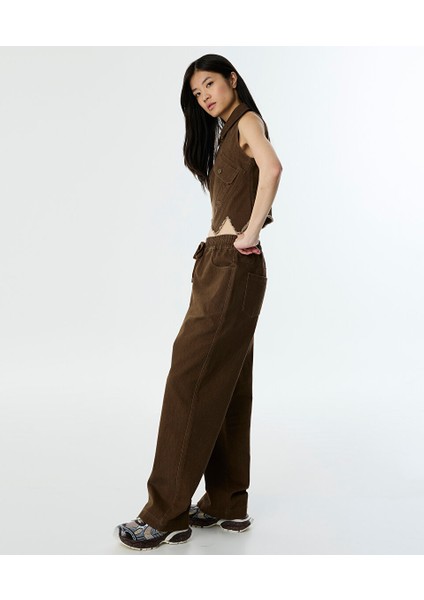 Elastik Bel Non Denim Pantolon TW6250003086074 fiyatları