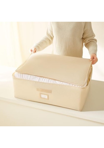 Home Textile 2'li Bej Balıksırtı Baza Altı Hurç Set fiyatları