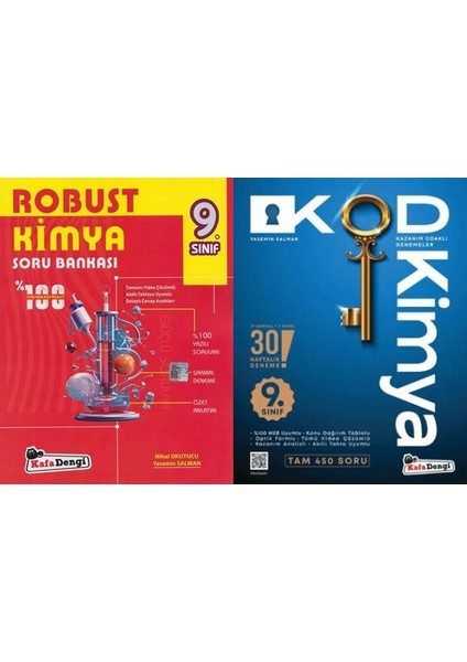 Kafa Dengi 2026 9. Sınıf Kod Haftalık Süreç Kimya + Kimya Soru 2 Kitap